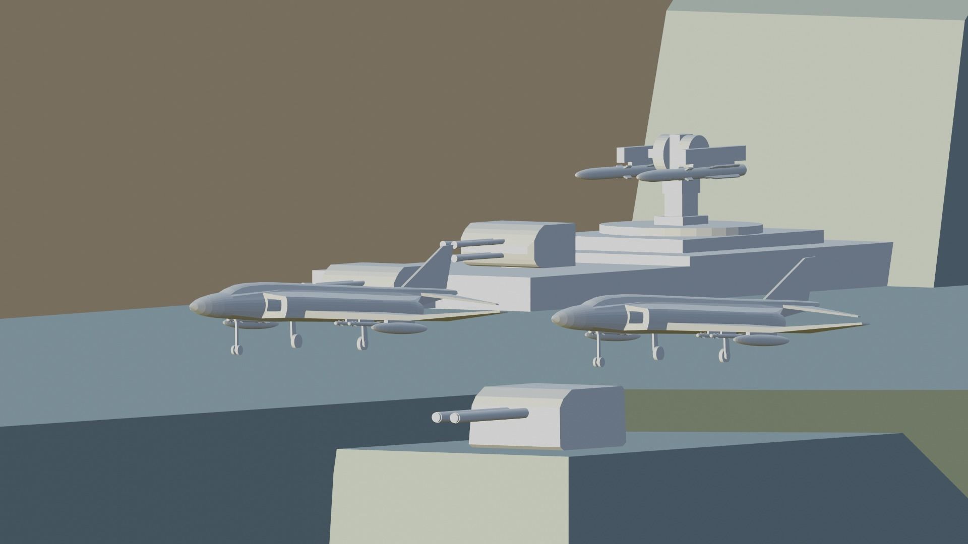 Aircraft carrier Project 1235 3D print model_3