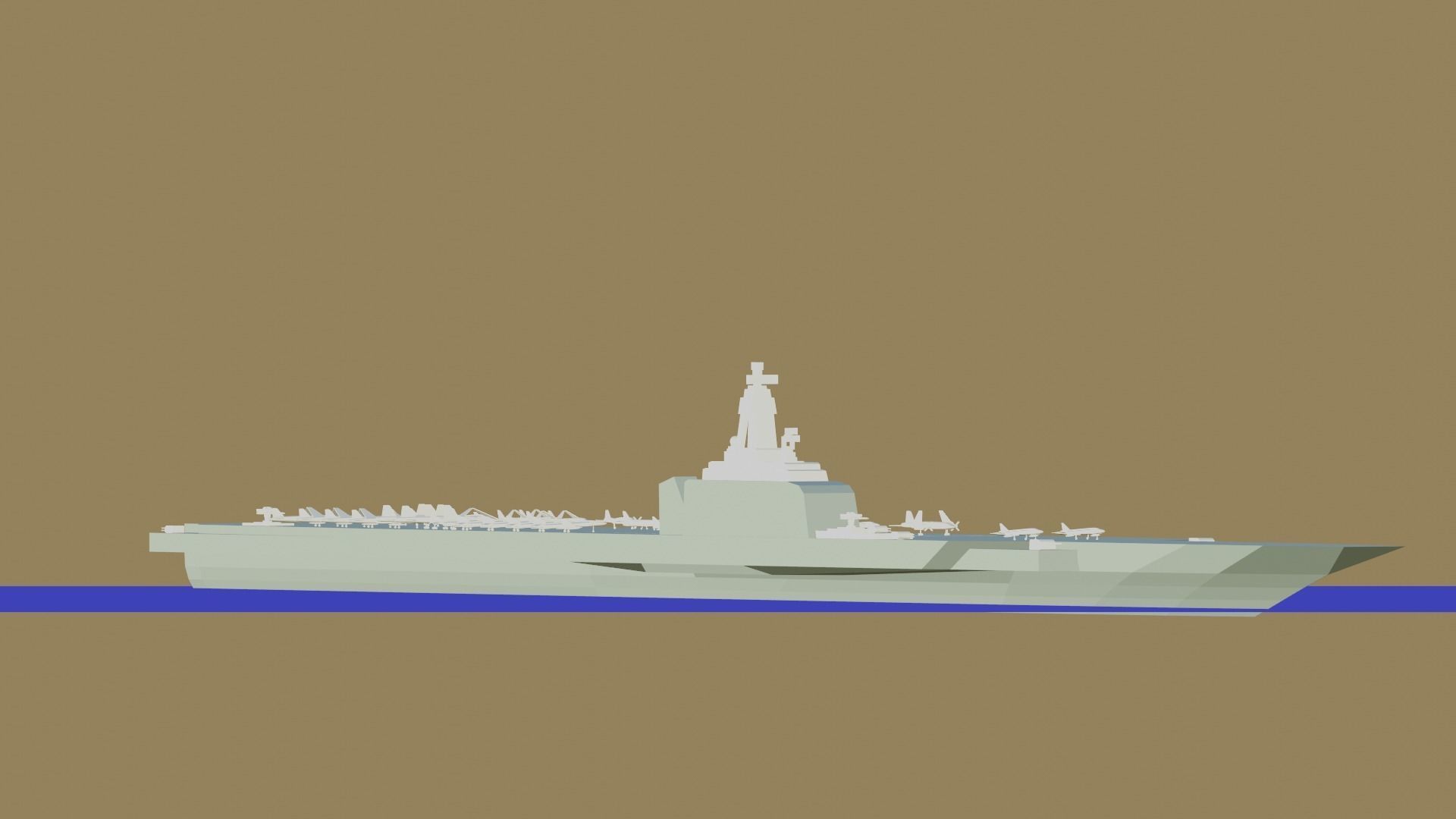 Aircraft carrier Project 1235 3D print model_1