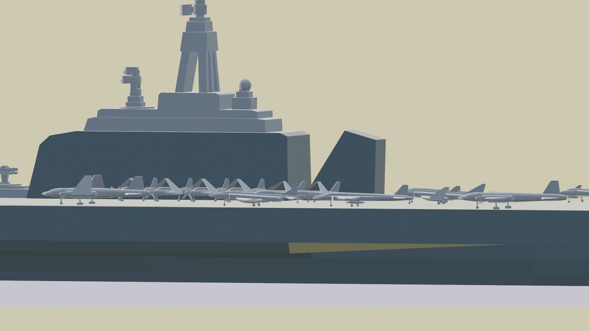 Aircraft carrier Project 1235 3D print model_4