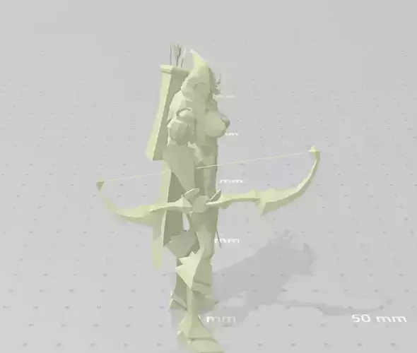 Ashe Figure 3D print model