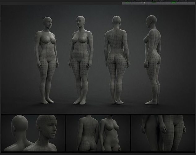 human mannequins 3D model