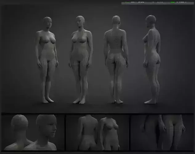 human mannequins 3D model