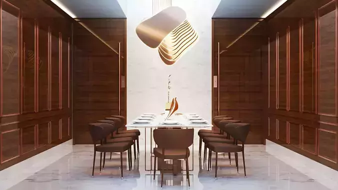 Modern Parametric Chandelier