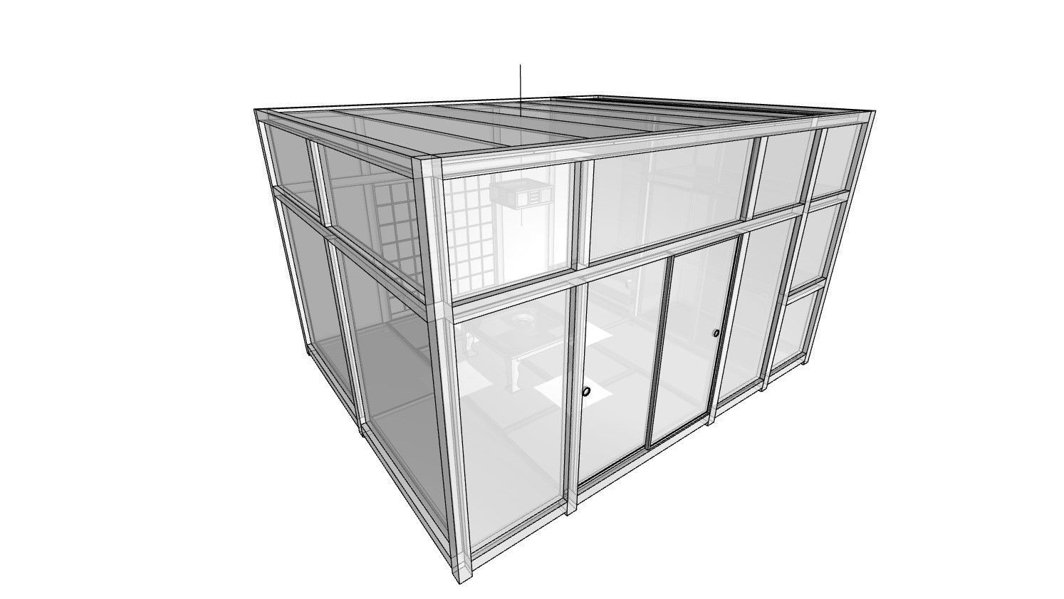 Japanese-style room 3D model_7