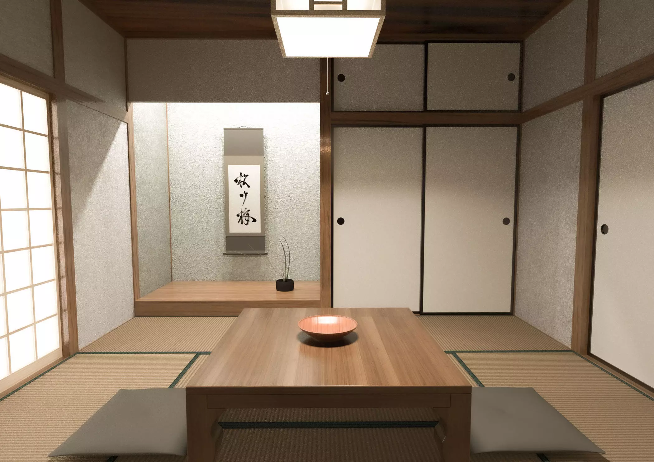 Japanese-style room 3D model_0