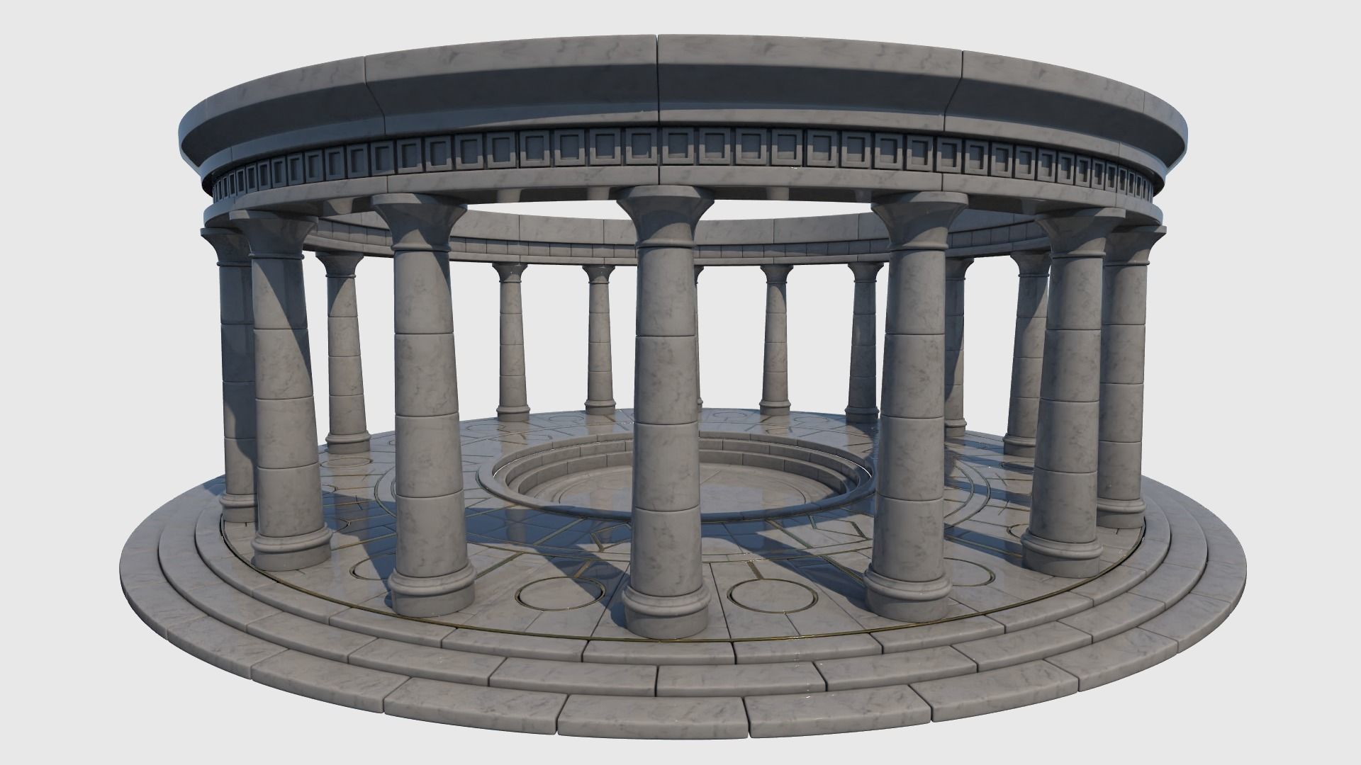 Ancient Altar 3D model_1
