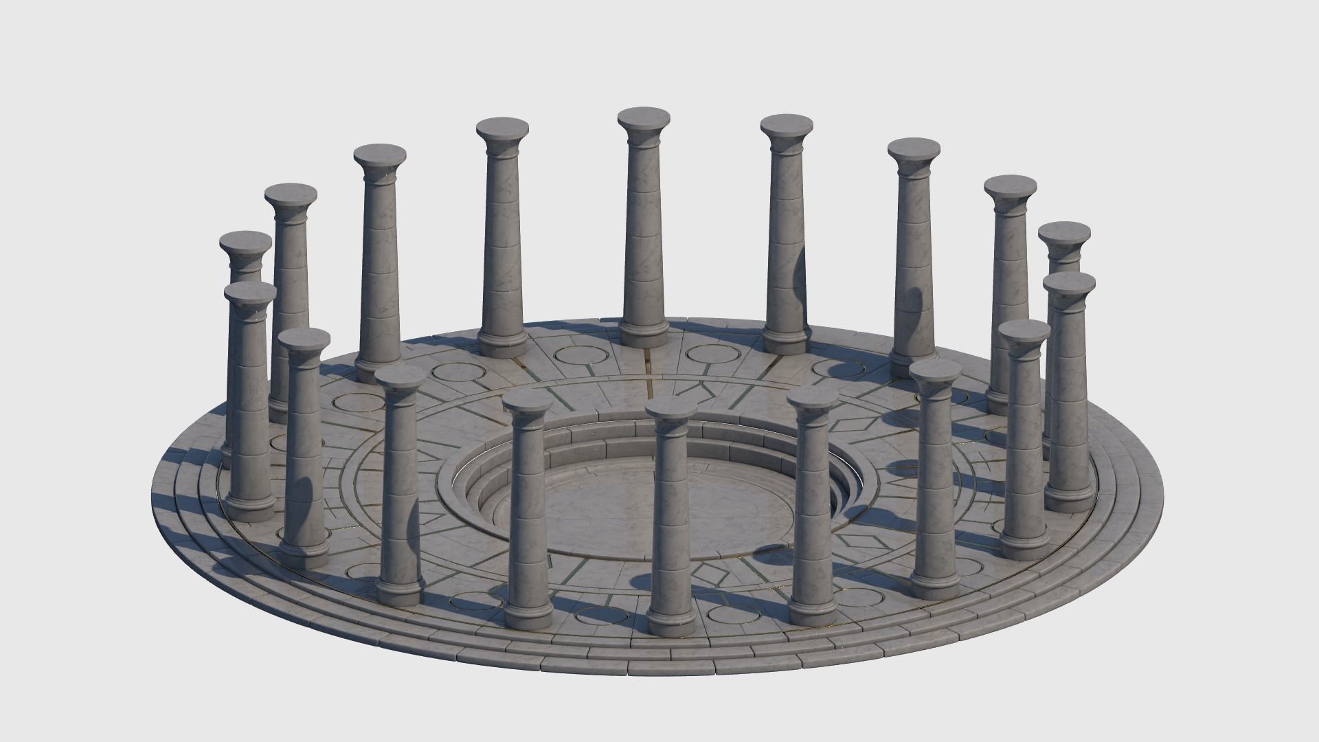 Ancient Altar 3D model_8