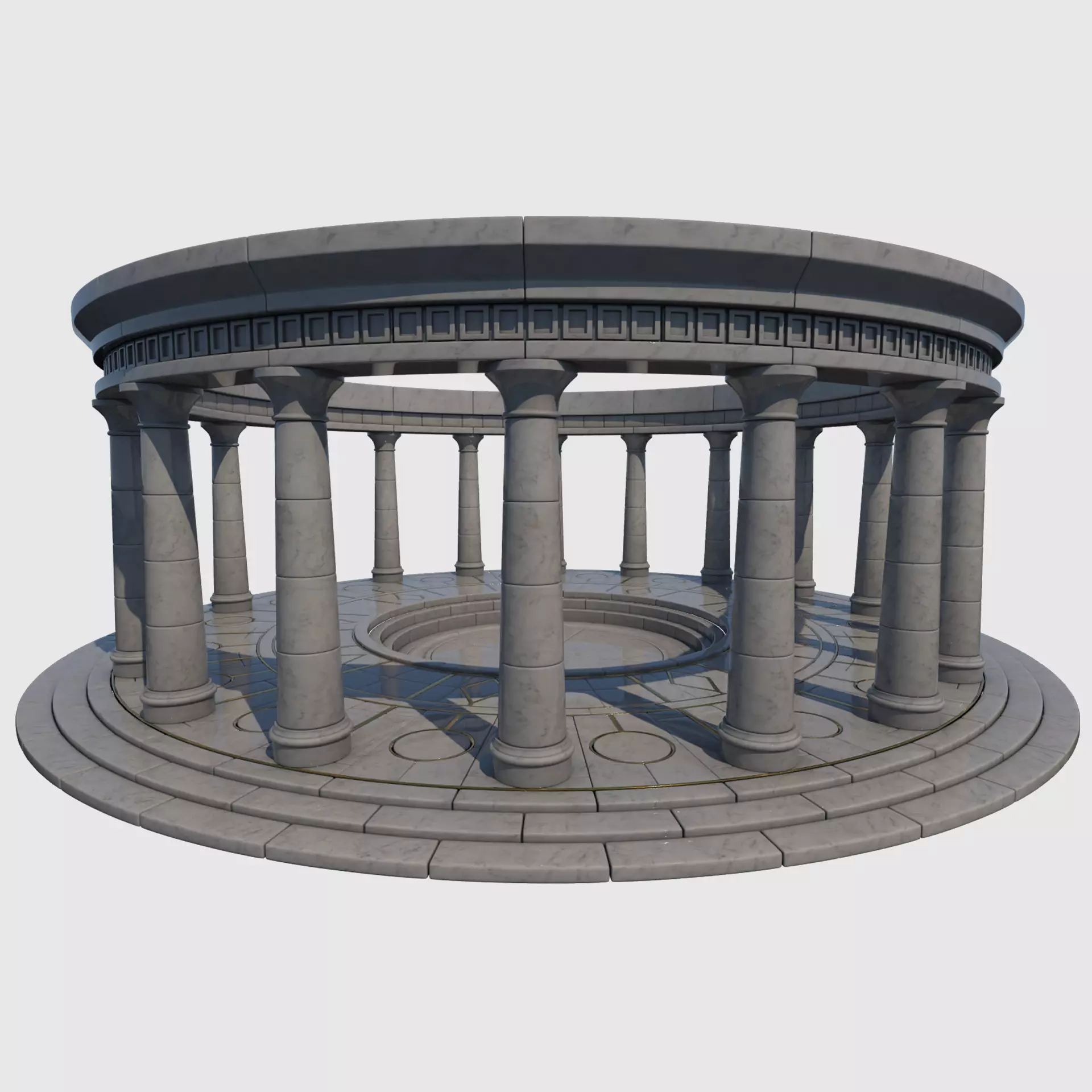 Ancient Altar 3D model_0