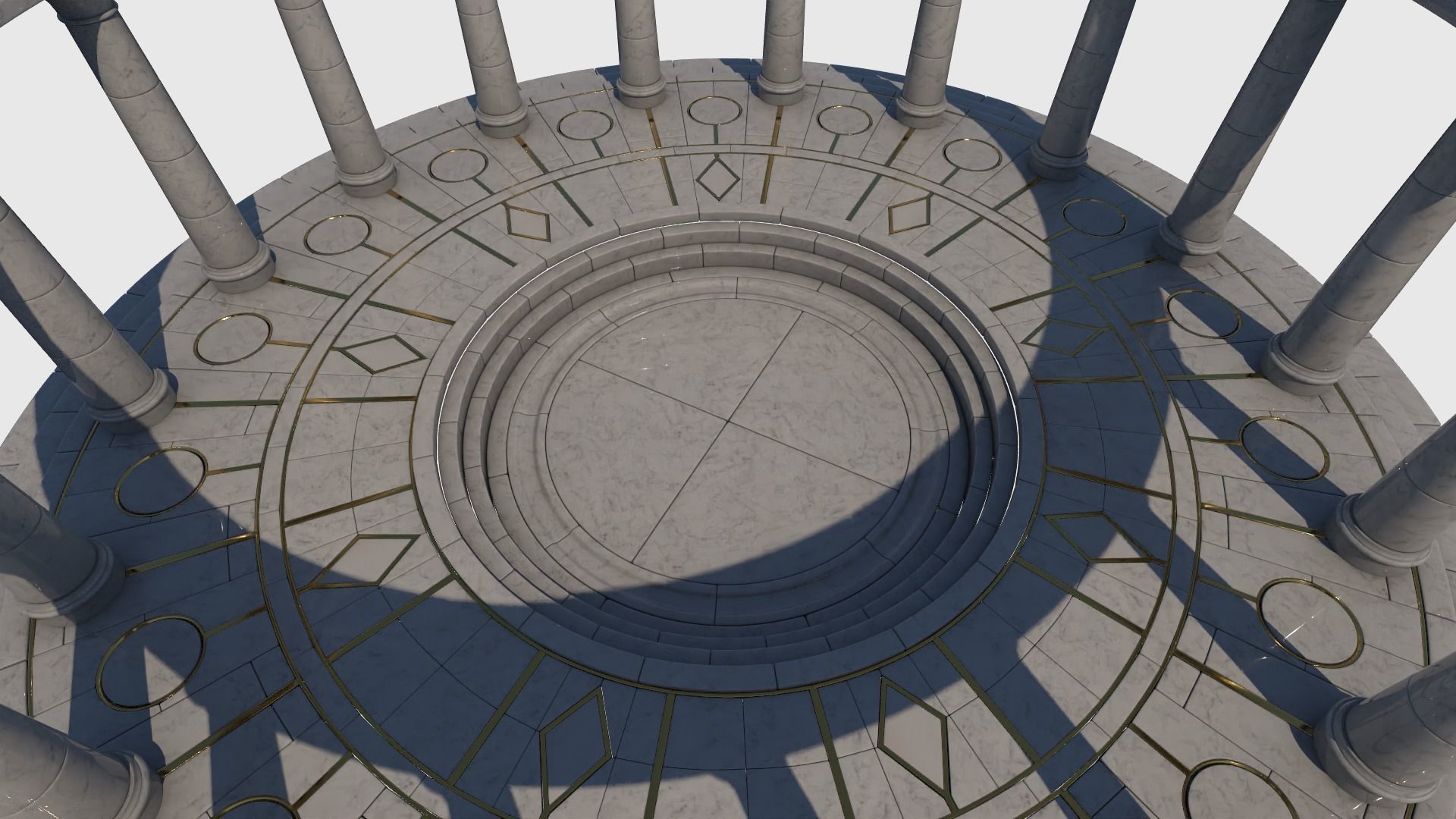 Ancient Altar 3D model_6