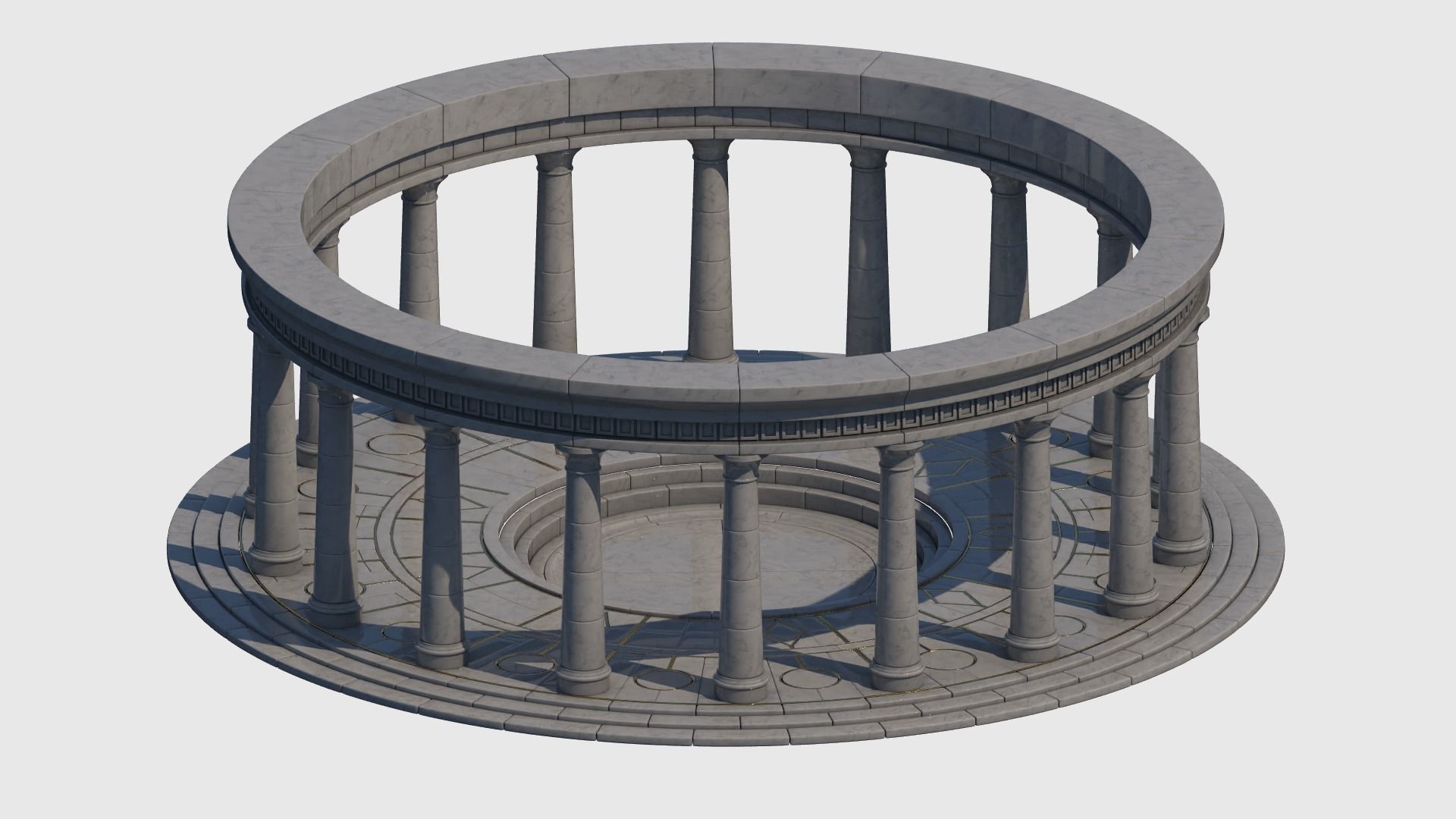 Ancient Altar 3D model_7