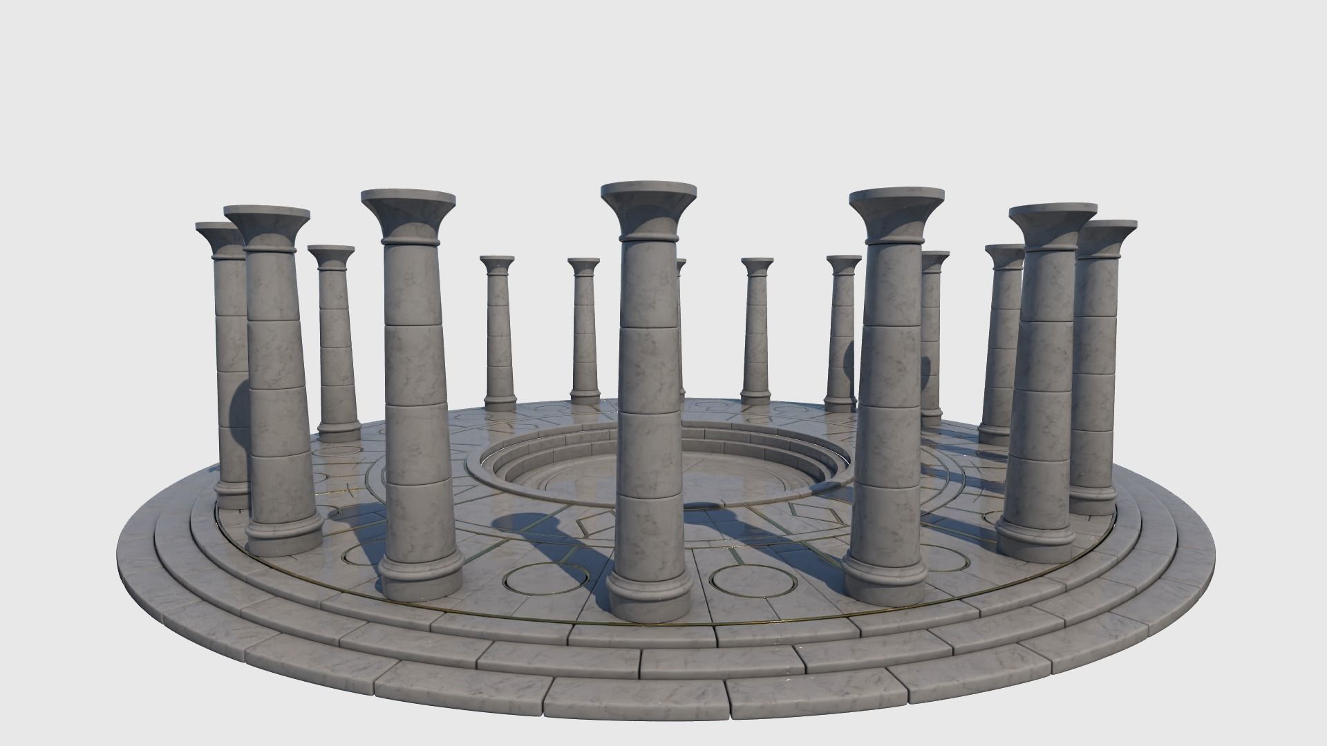 Ancient Altar 3D model_2