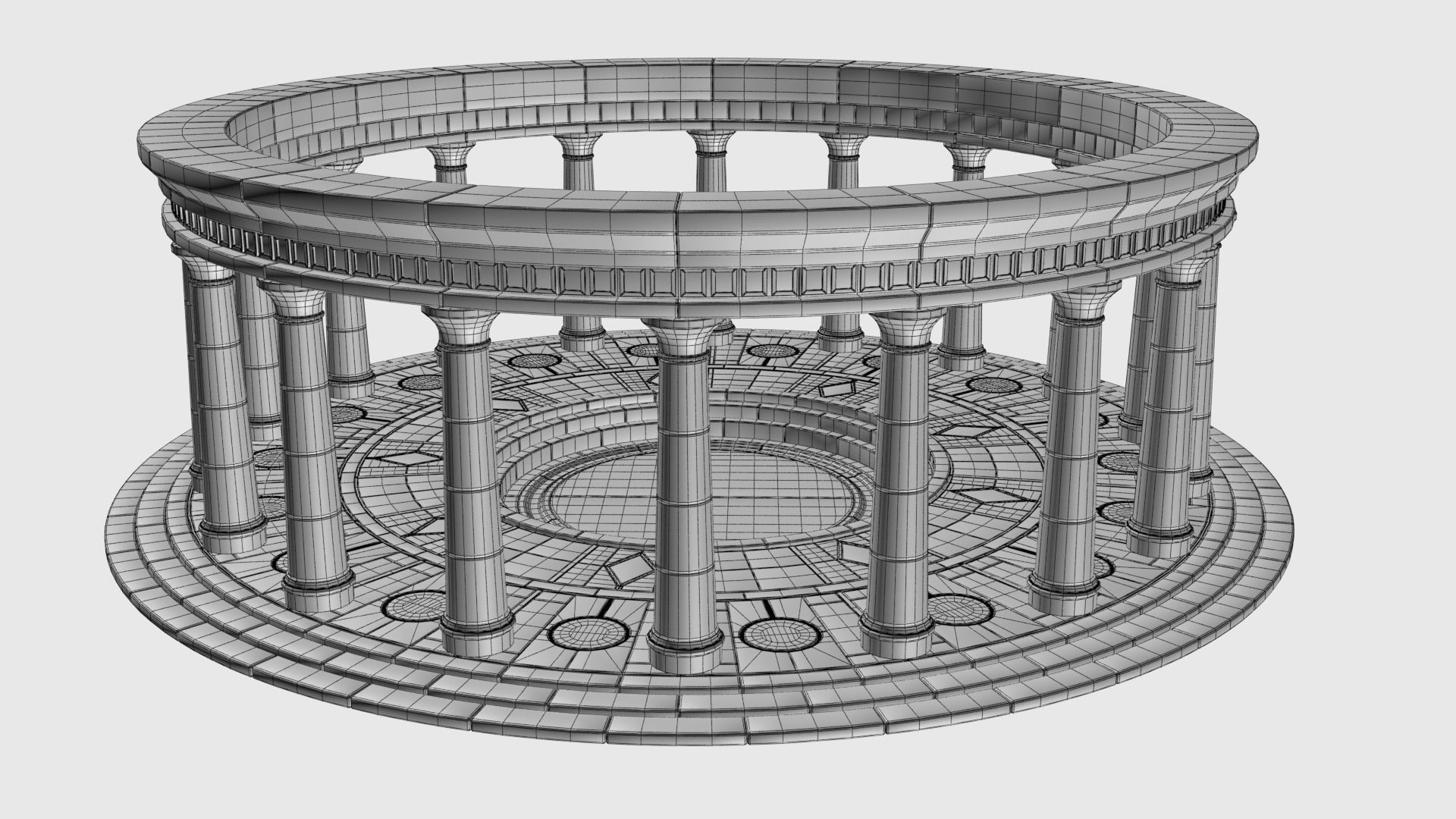 Ancient Altar 3D model_10