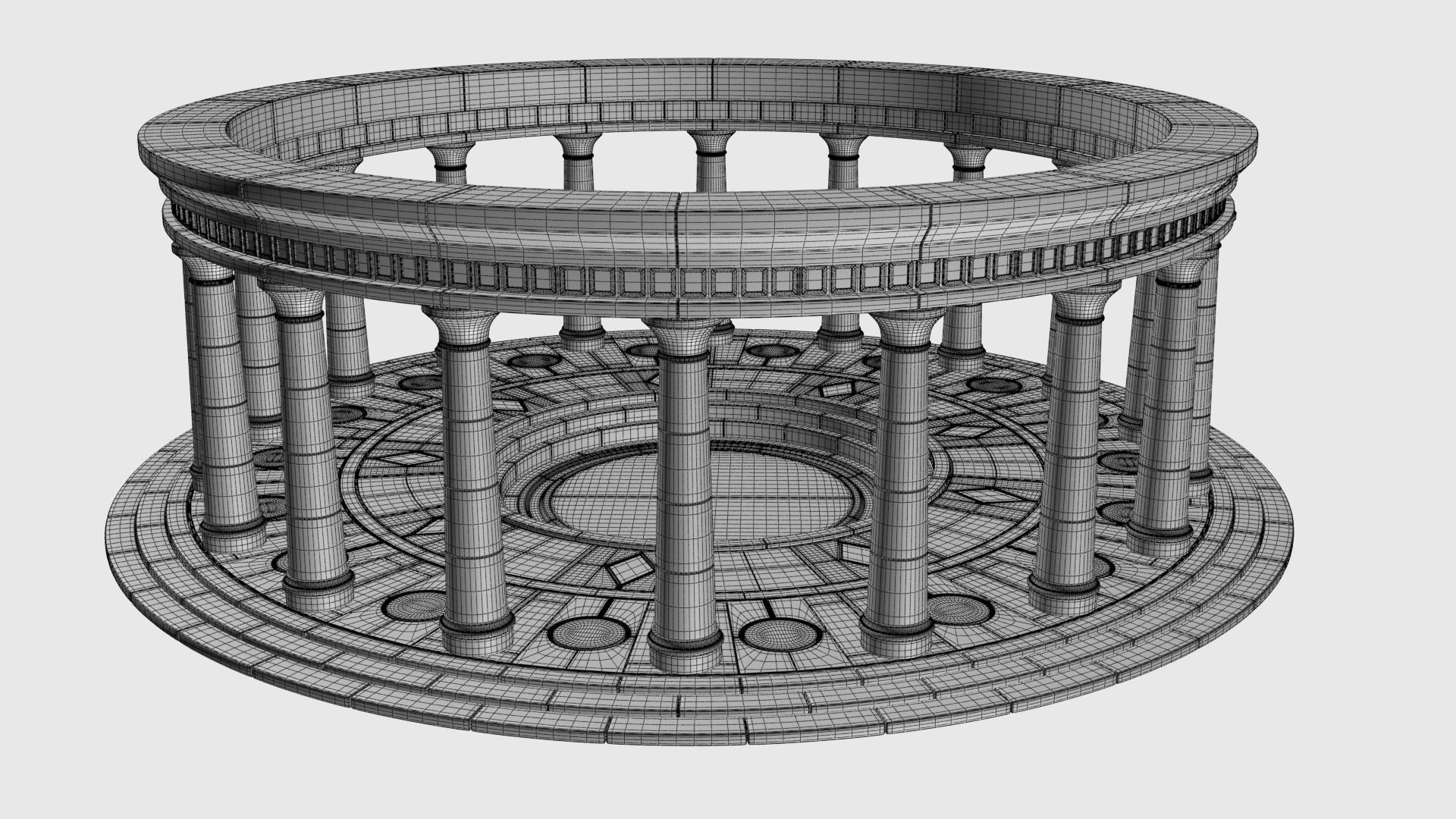 Ancient Altar 3D model_11