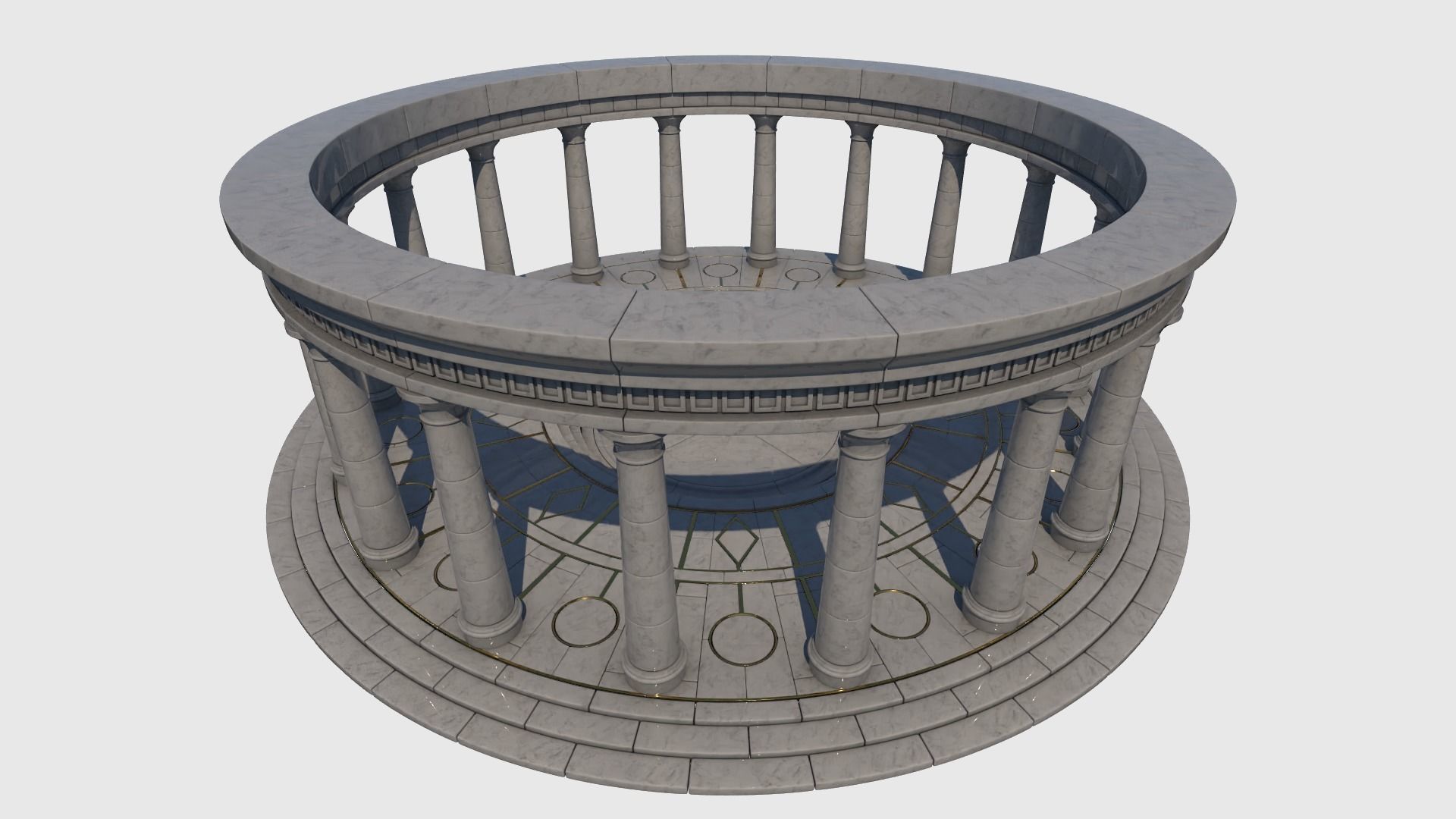 Ancient Altar 3D model_4