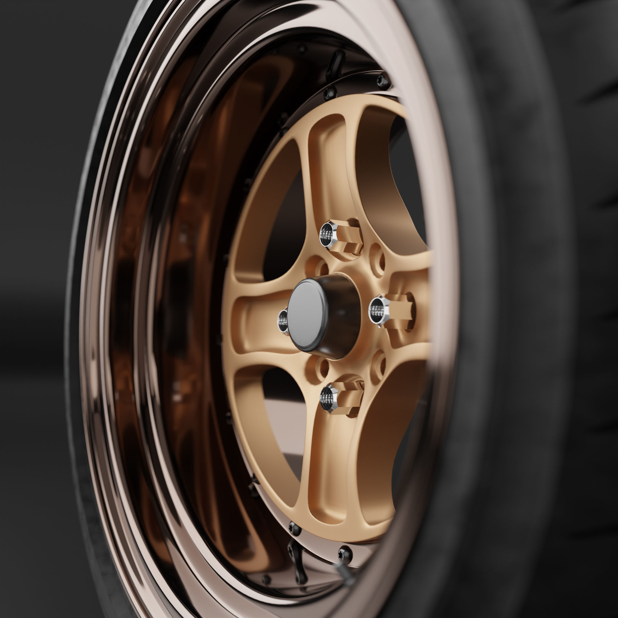 WORK Equip 40 Wheel 3D model_2