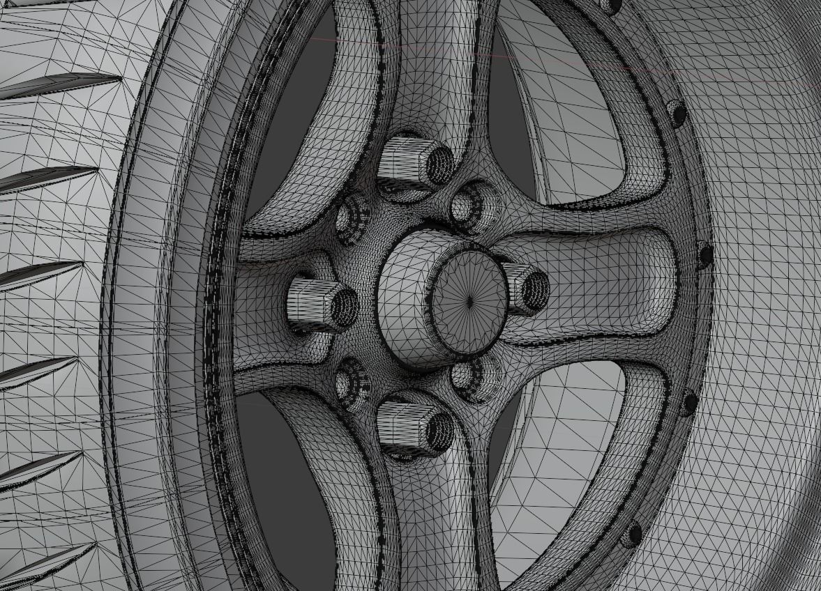 WORK Equip 40 Wheel 3D model_10