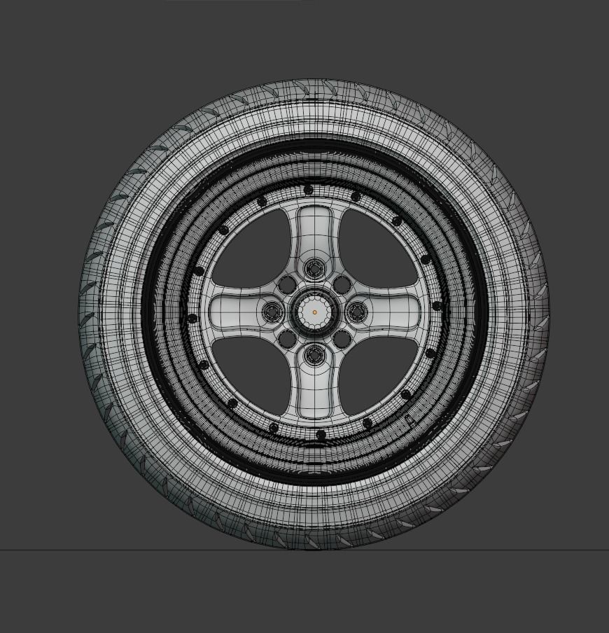 WORK Equip 40 Wheel 3D model_9