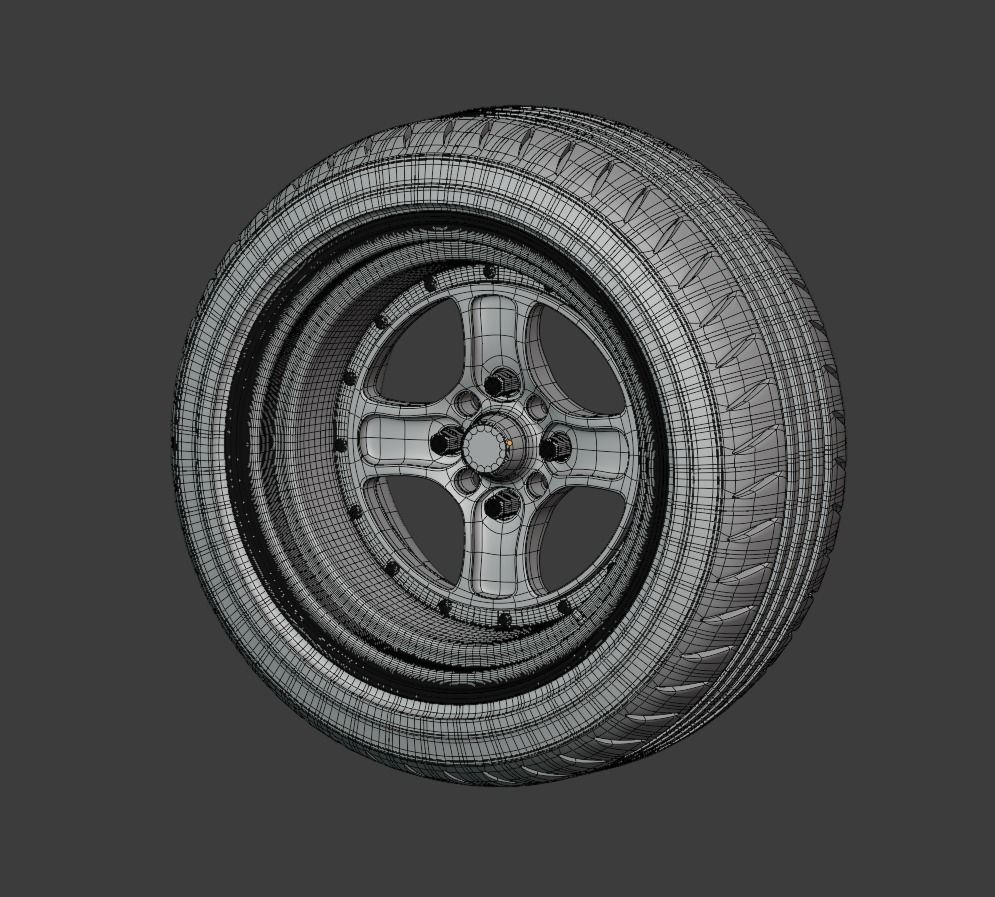 WORK Equip 40 Wheel 3D model_8