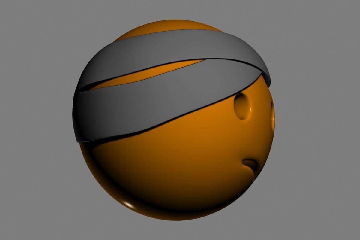 Emoji Face with Head-Bandage 3D model_14