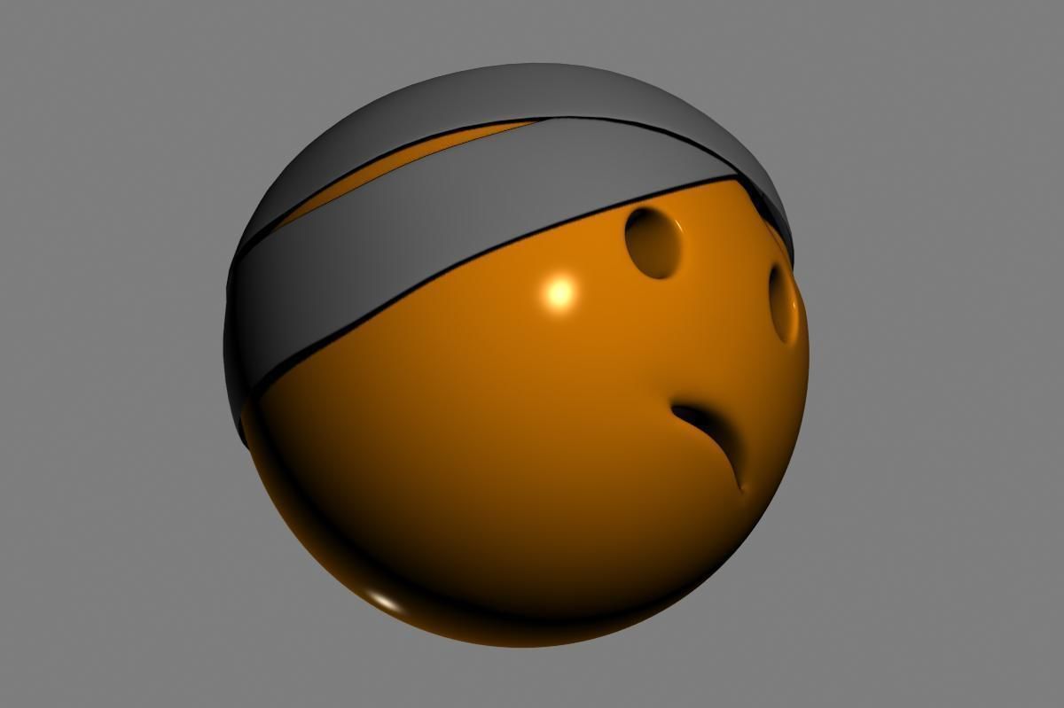Emoji Face with Head-Bandage 3D model_13