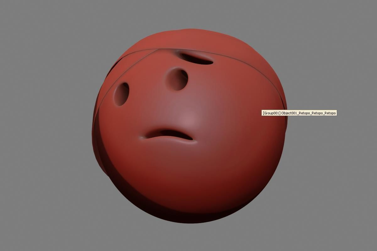 Emoji Face with Head-Bandage 3D model_30