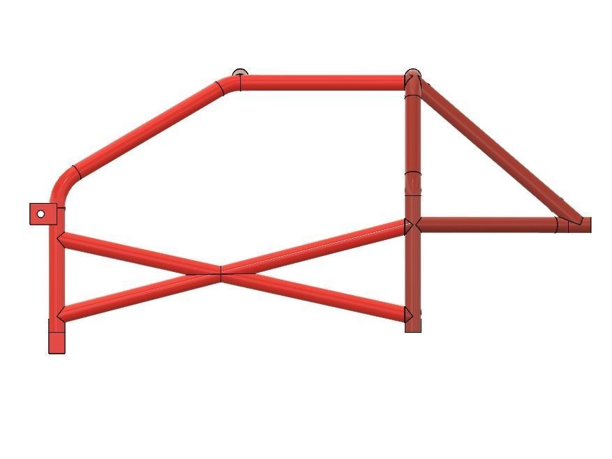 RC Car Roll Cage 3D model 3D printable CGTrader