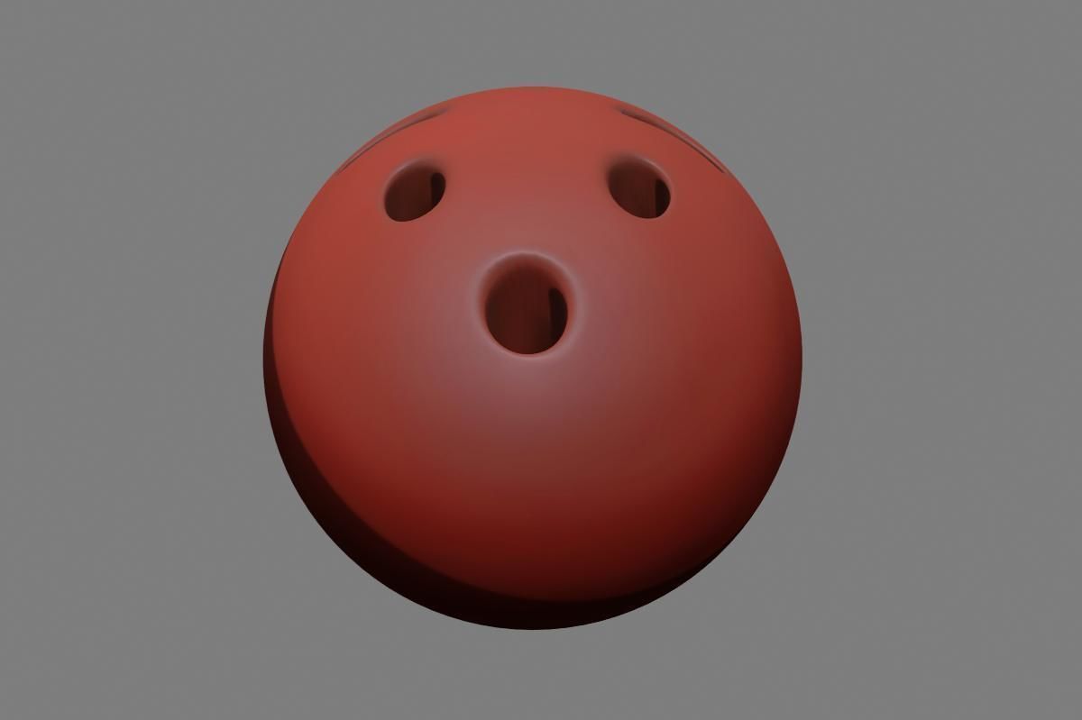Emoji Hushed Face 3D model_42