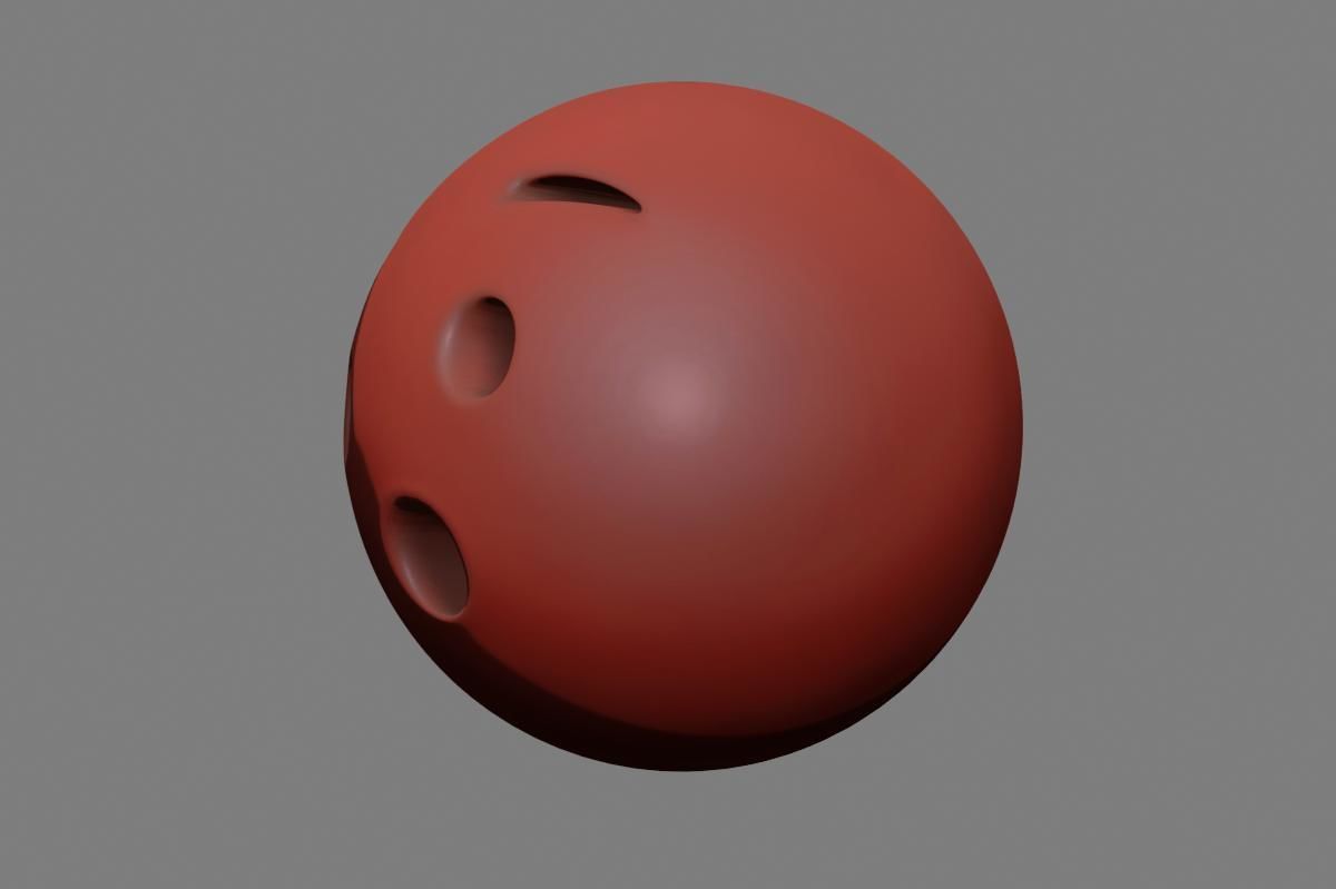 Emoji Hushed Face 3D model_28