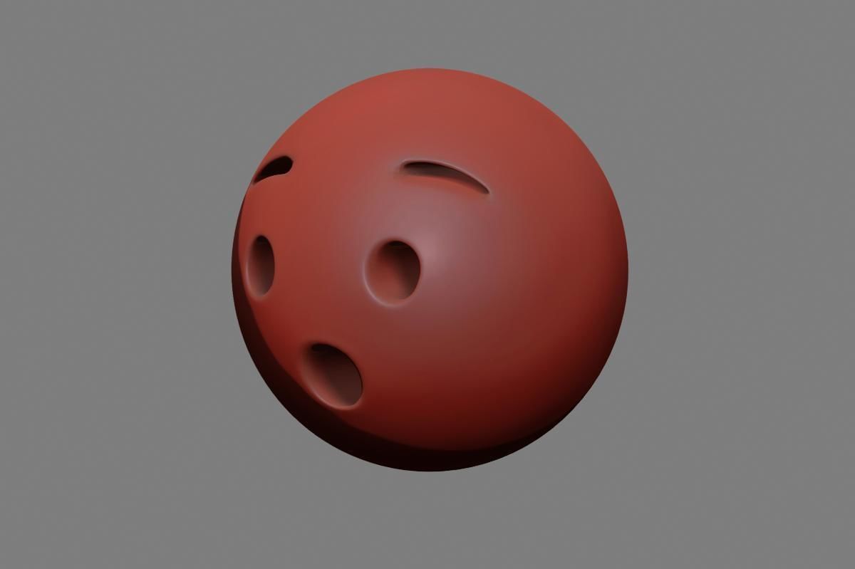 Emoji Hushed Face 3D model_25