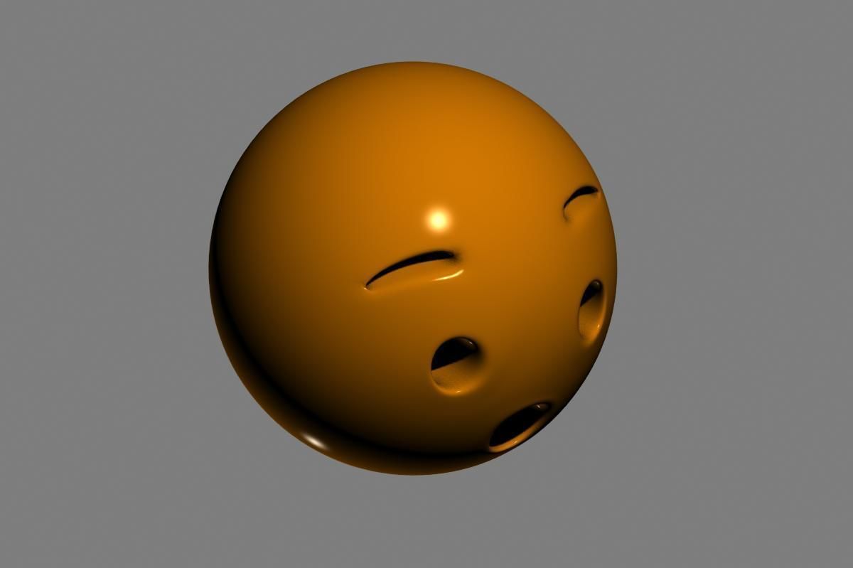 Emoji Hushed Face 3D model_17