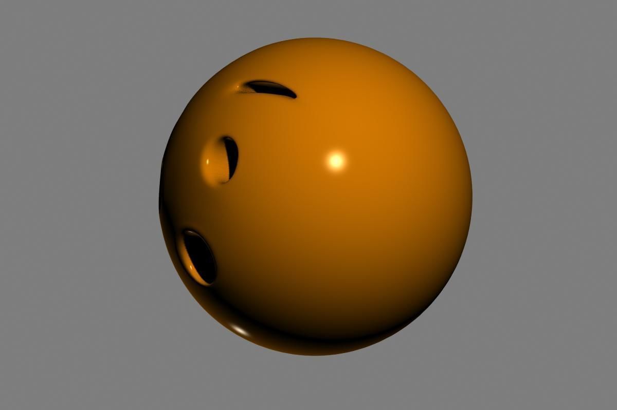 Emoji Hushed Face 3D model_7