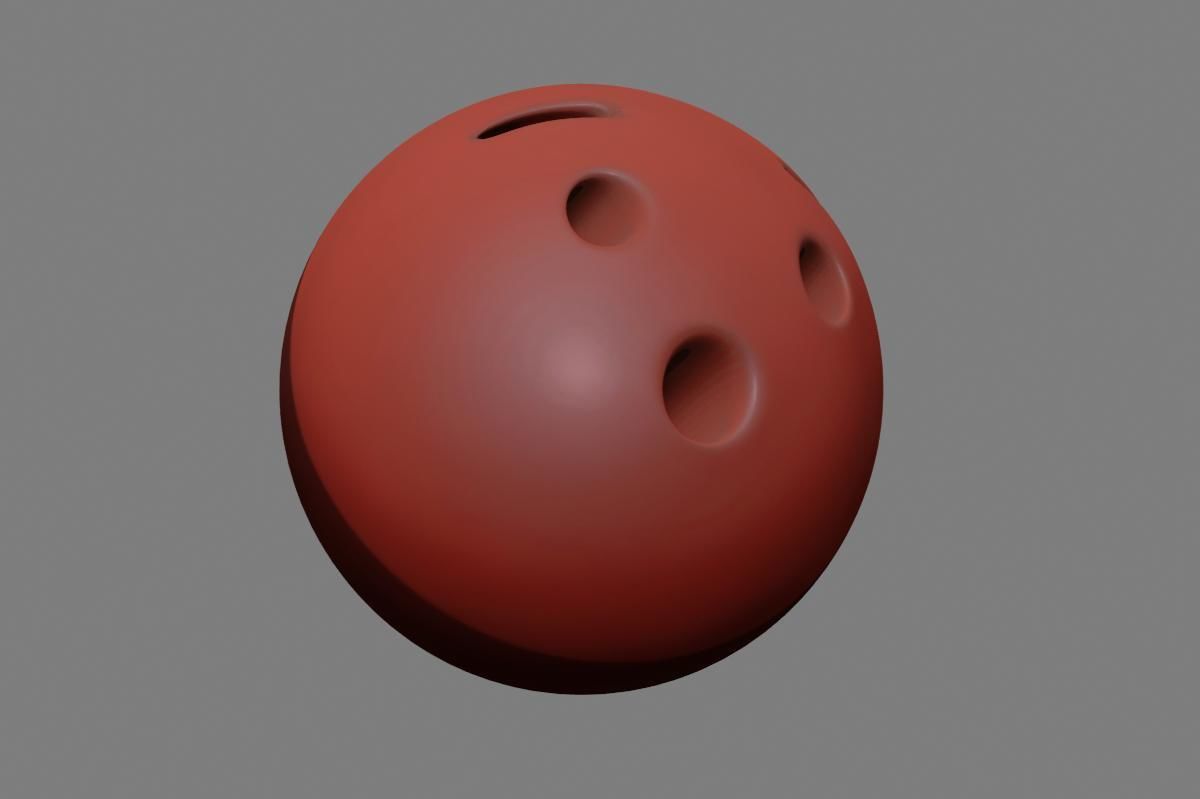 Emoji Hushed Face 3D model_33
