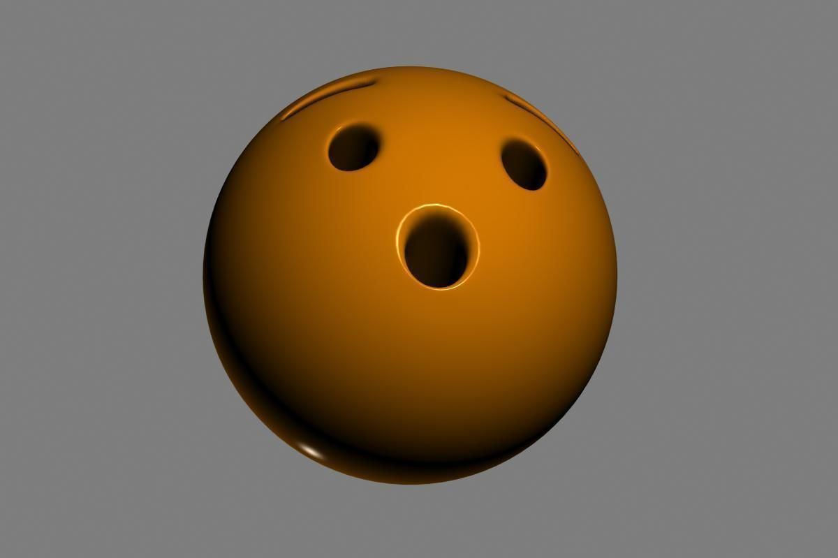 Emoji Hushed Face 3D model_11