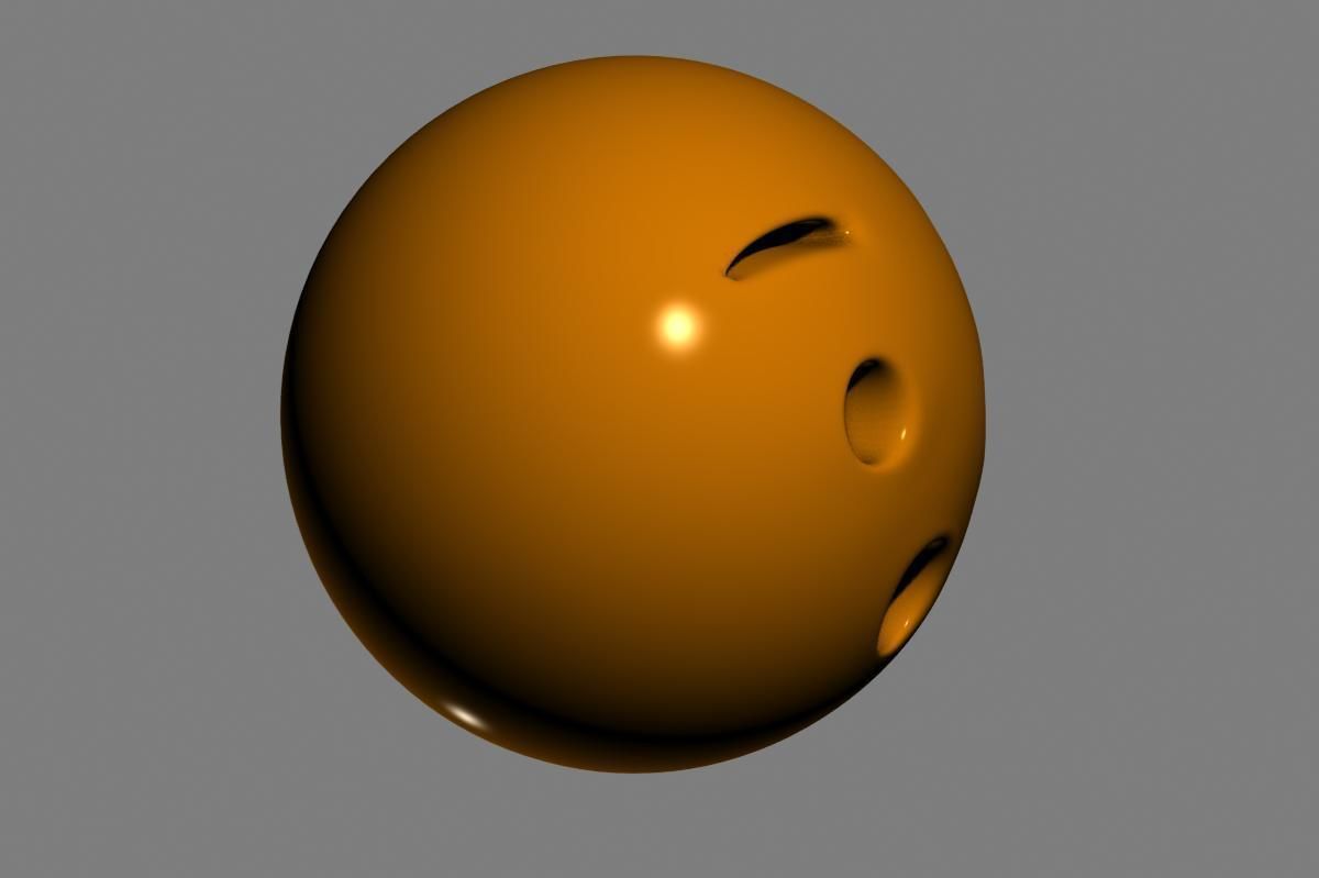 Emoji Hushed Face 3D model_15