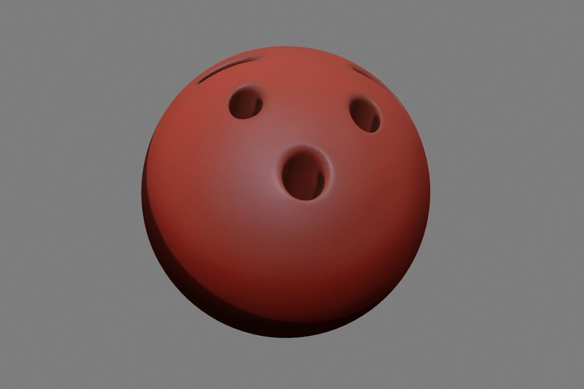 Emoji Hushed Face 3D model_32