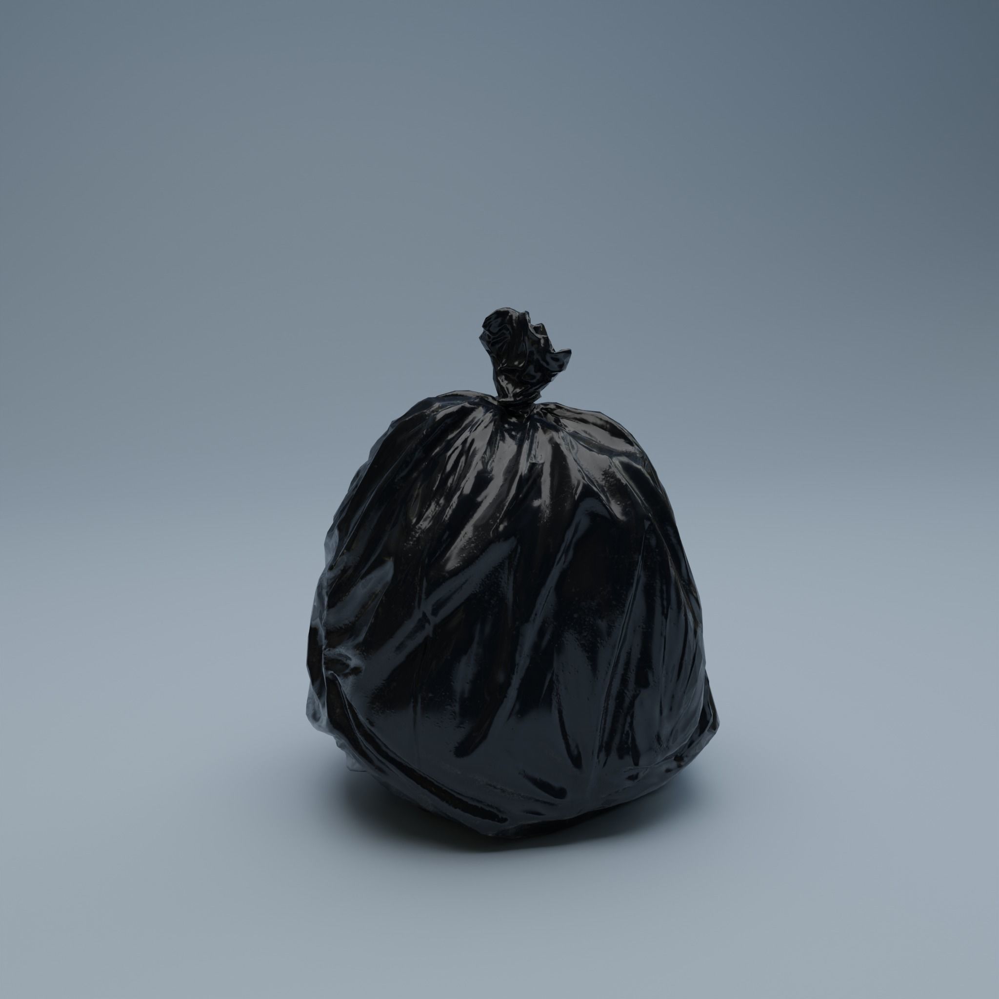 Trashbag - Small Low-poly 3D model_3
