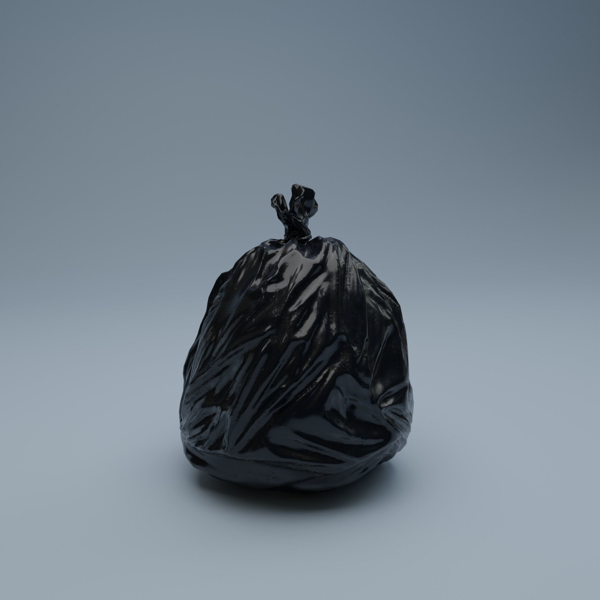 Trashbag - Small Low-poly 3D model_5