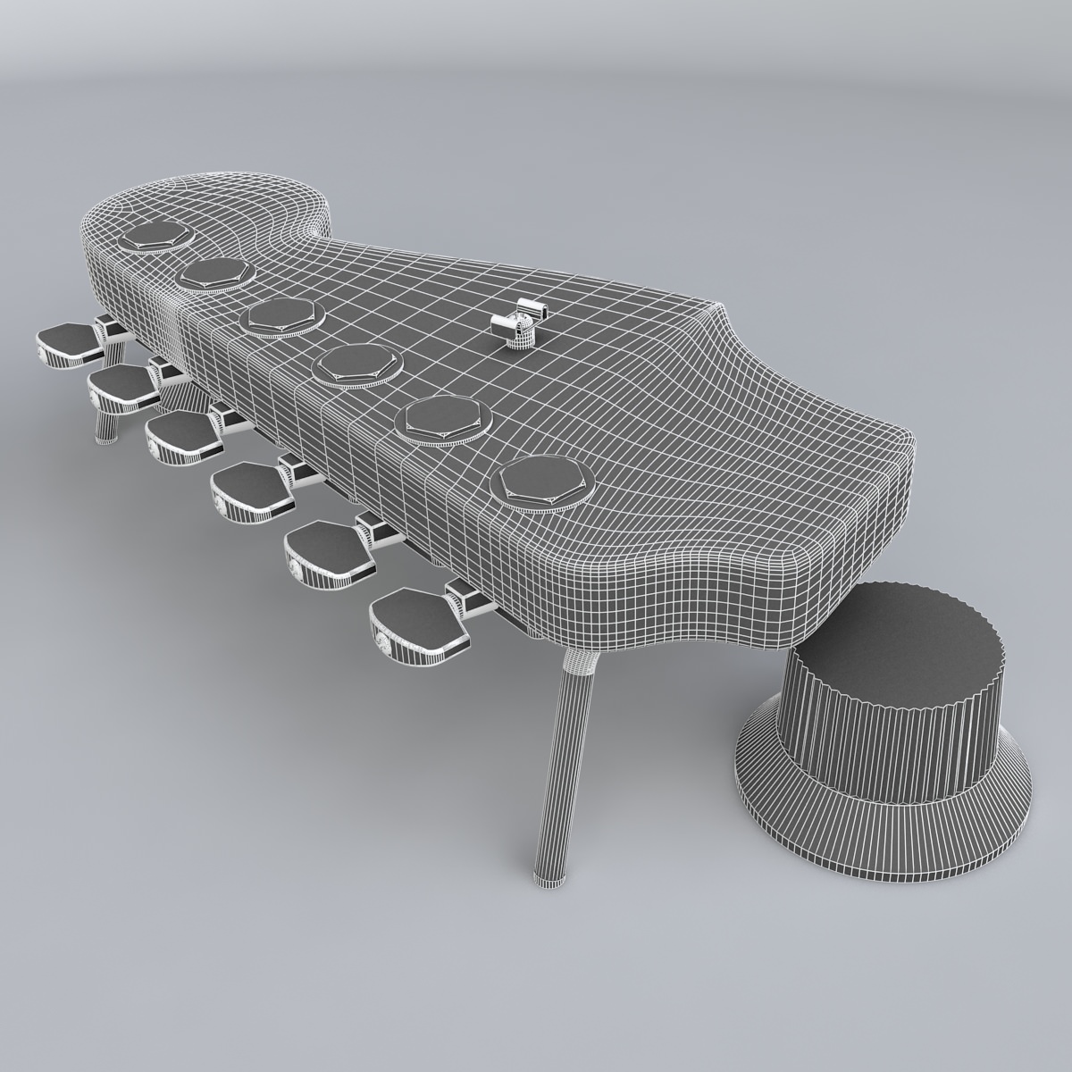 Strato Shaped Design Table 3D model_7