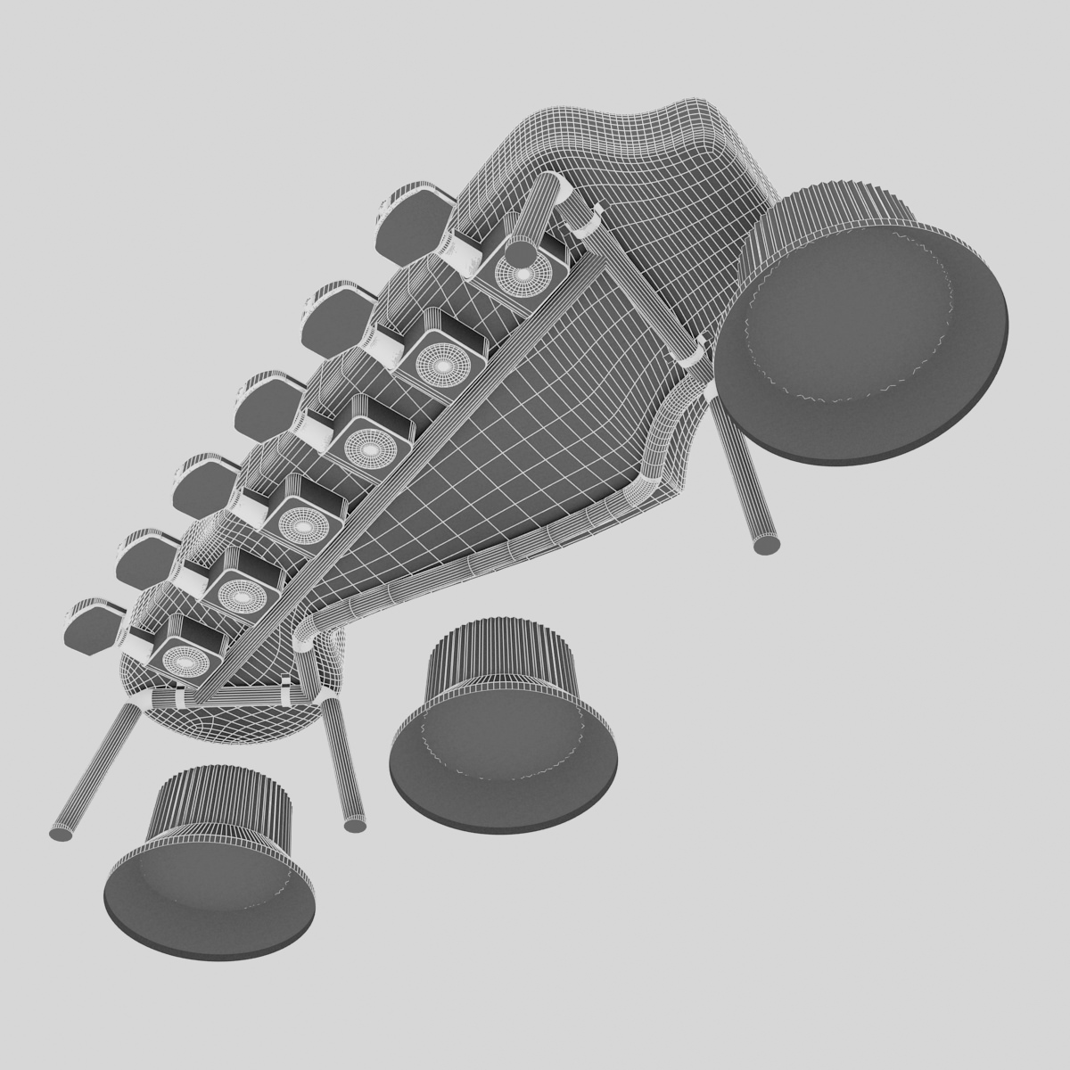 Strato Shaped Design Table 3D model_8