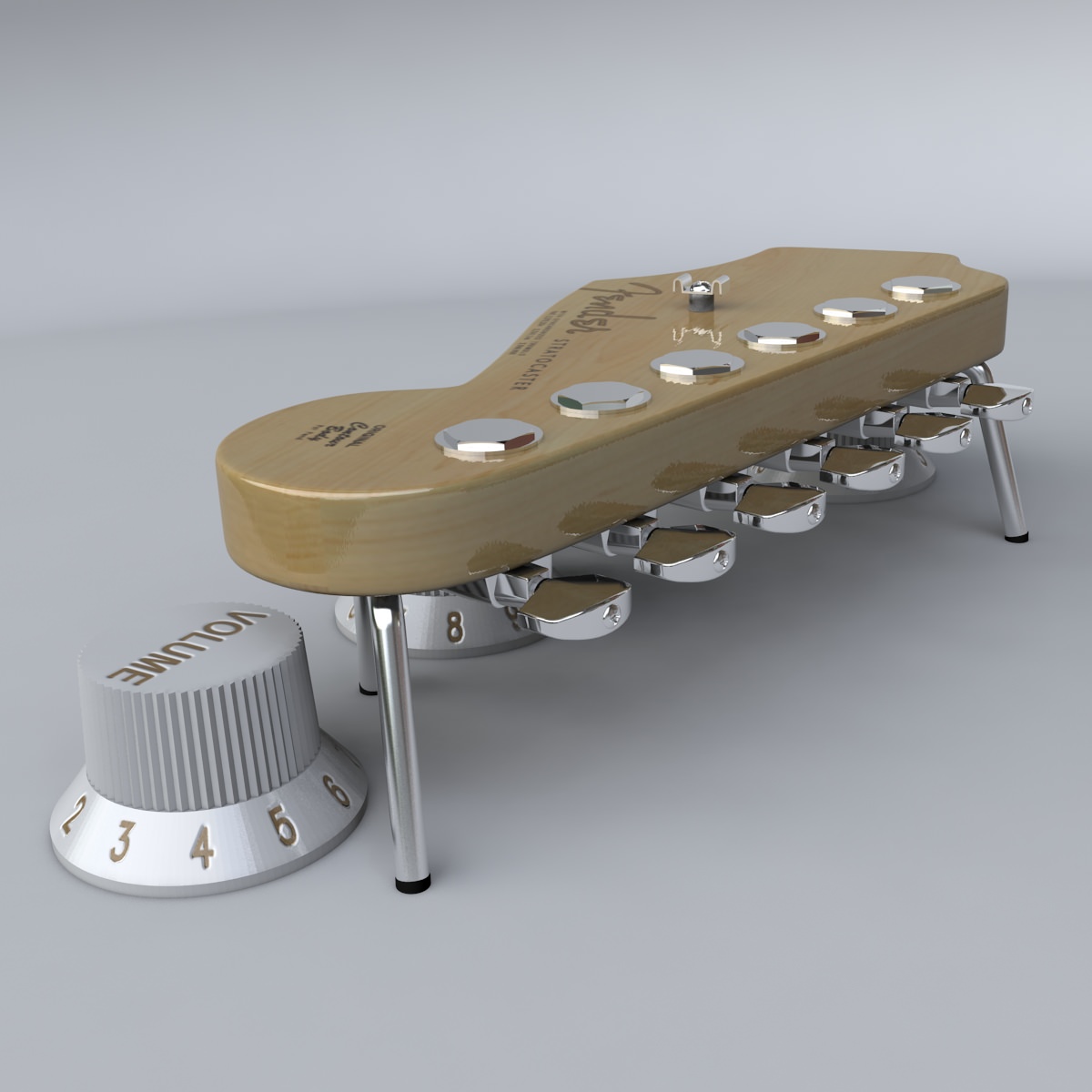 Strato Shaped Design Table 3D model_5