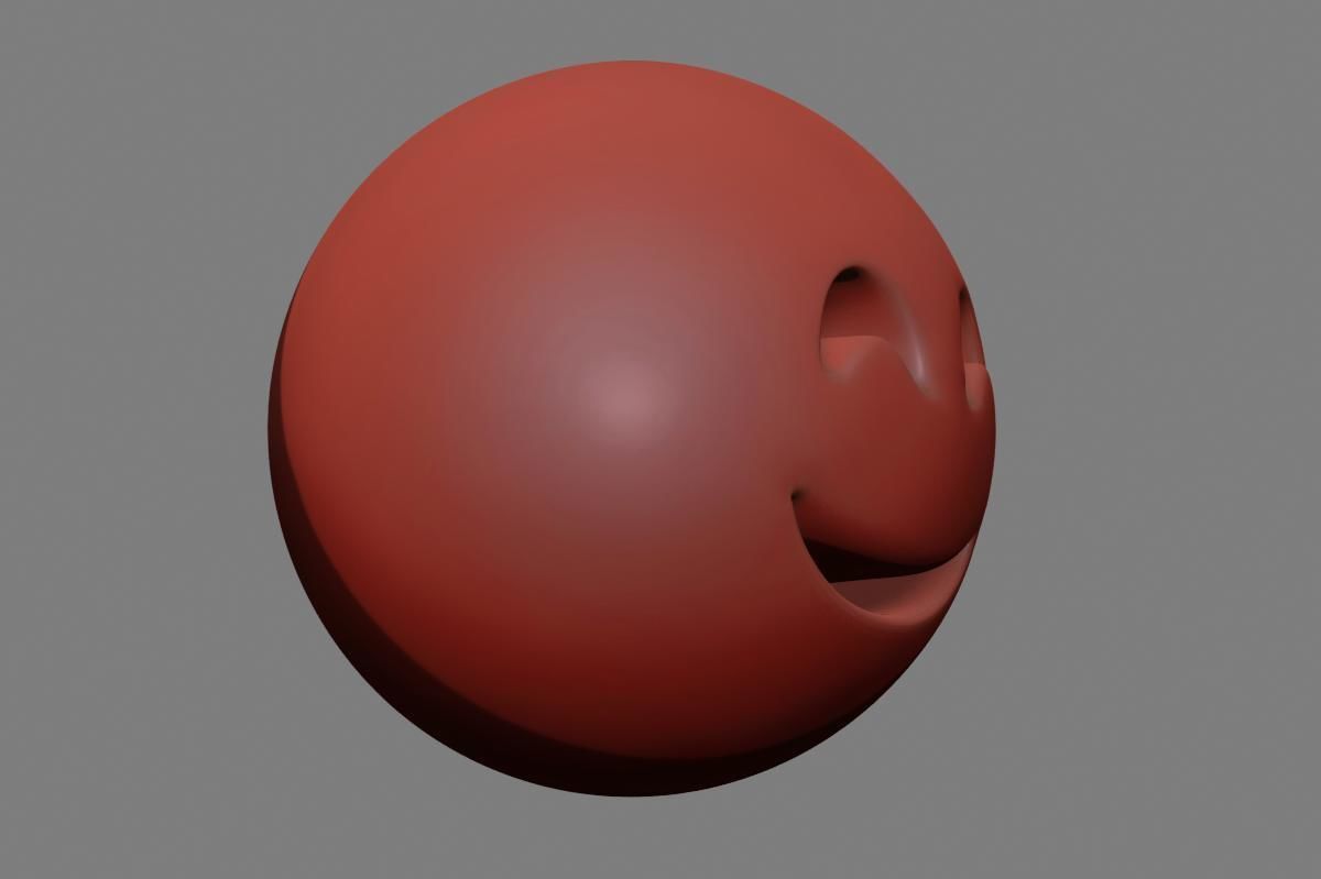 Emoji Smiling Face 3D model_35
