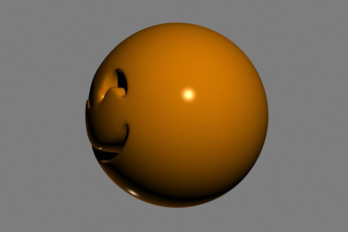 Emoji Smiling Face 3D model_7