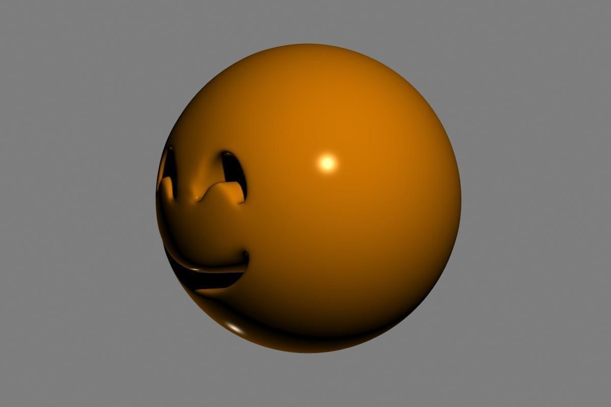 Emoji Smiling Face 3D model_5