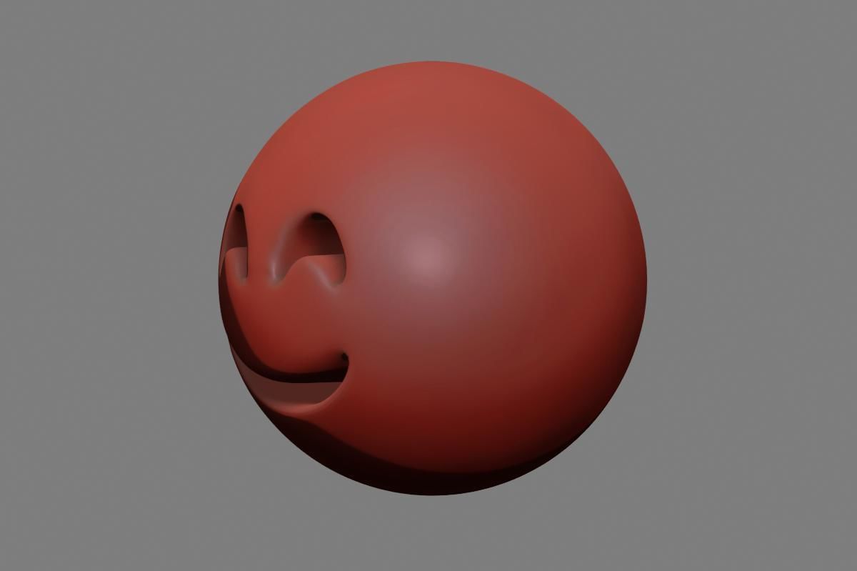 Emoji Smiling Face 3D model_26