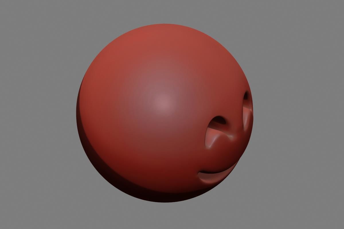 Emoji Smiling Face 3D model_37
