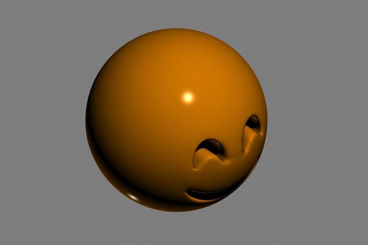 Emoji Smiling Face 3D model_17