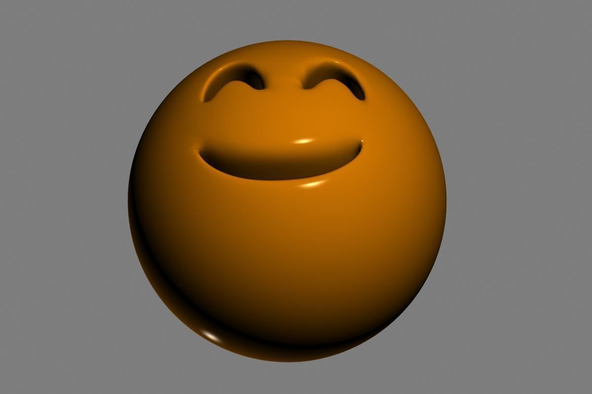 Emoji Smiling Face 3D model_21