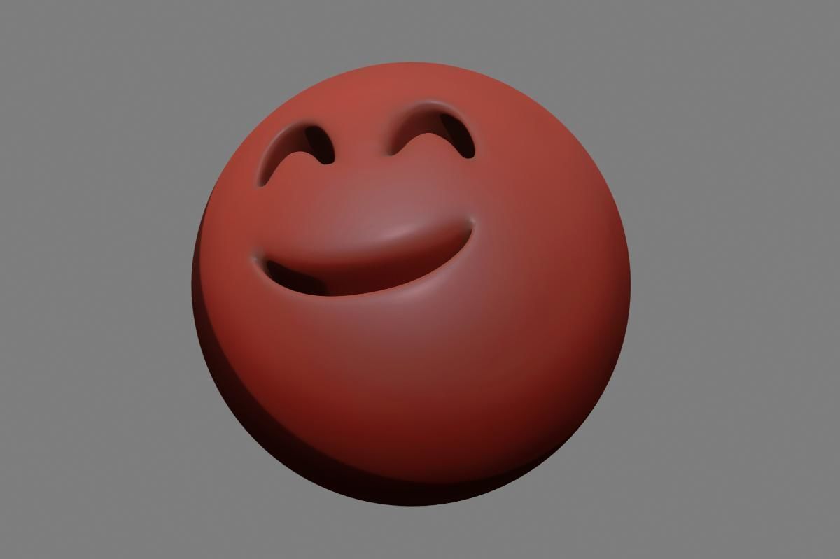 Emoji Smiling Face 3D model_31