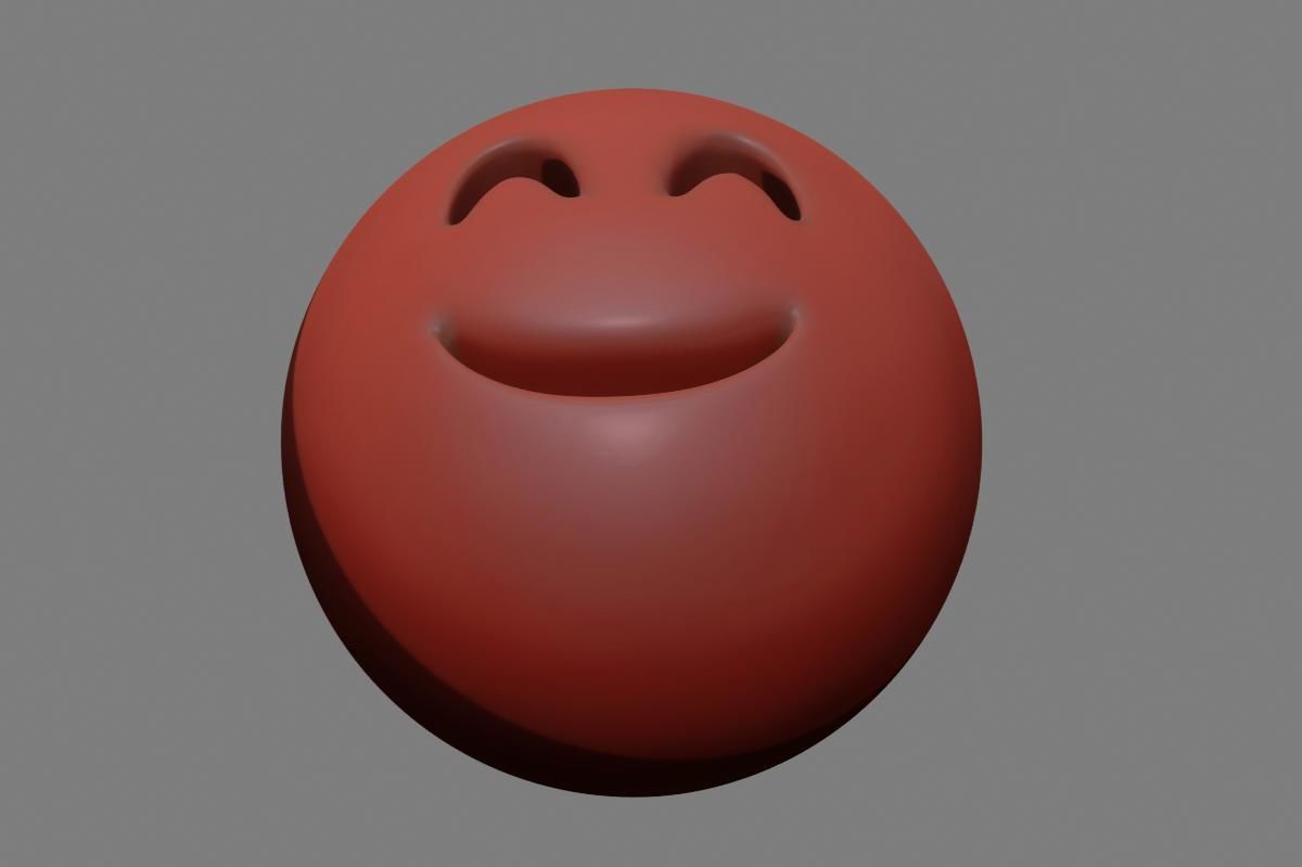 Emoji Smiling Face 3D model_42