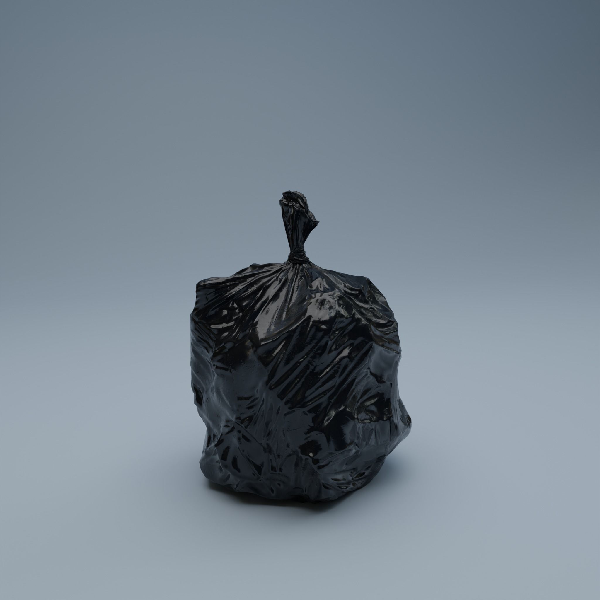 Trashbag - Small 2 Low-poly 3D model_5